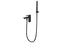 Смеситель врезной на борт ванны на 1 отв. AQUATEK, матовый черный AQ1044MB ВЕГА