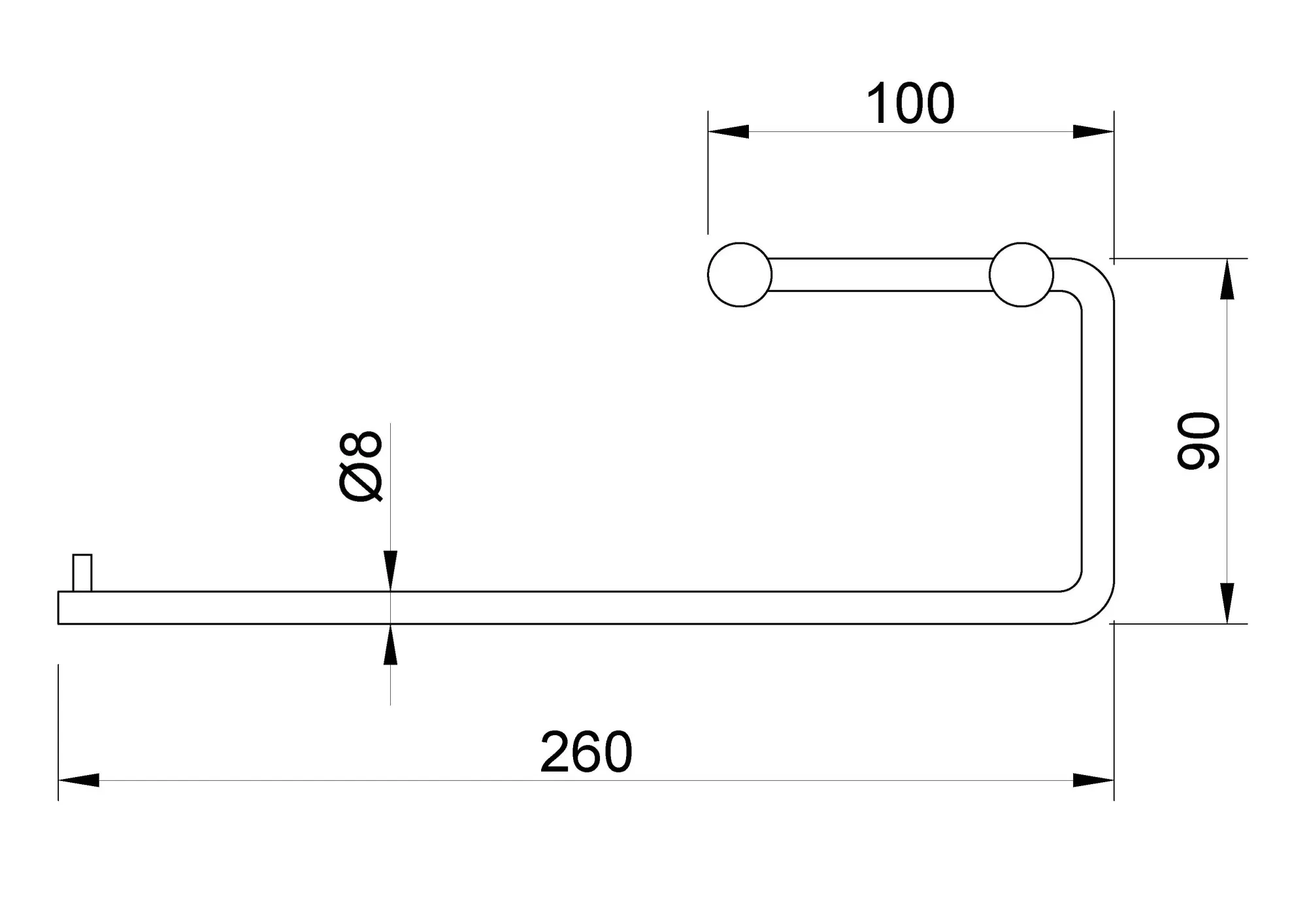 Держатель туалетной бумаги для двух рулонов ROMA Nofer 16804.S