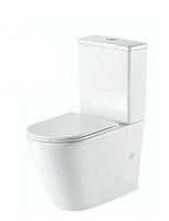  Унитаз напольный с бачком, сиденье soft close Nofer Nantes 23001 белый