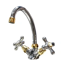 Смеситель для раковины двухвентильный Paini Liberty 17CR250OR