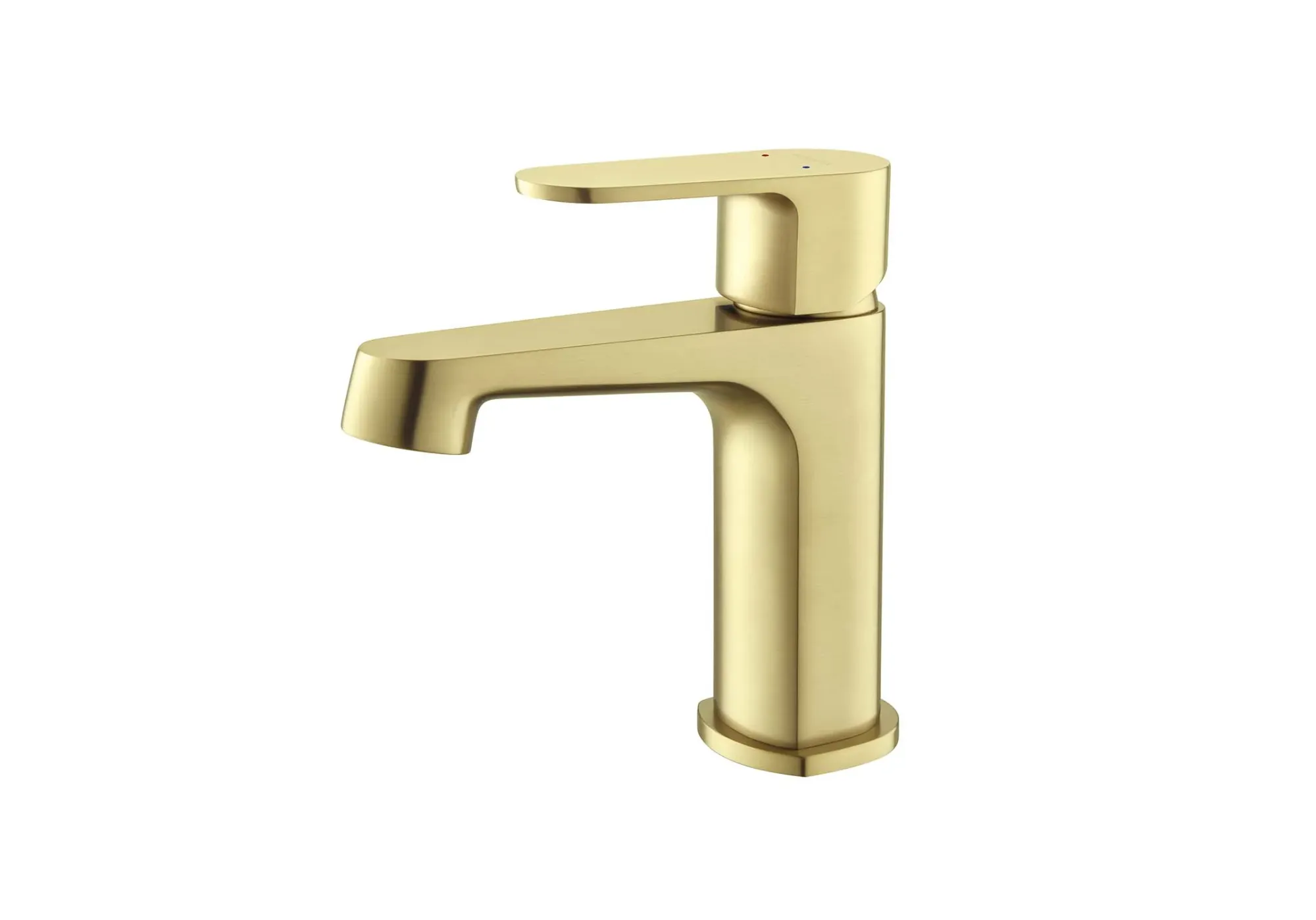 AQ1210BG ОБЕРОН смеситель для раковины 98, без донного клапана, шлиф. золото