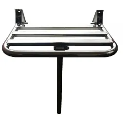 Сиденье для душа откидное с дополнительной опорой в пол 500*500 мм SAWY SNS2