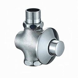 Кран смывной нажимной настенный для унитаза и чаши Генуя Варион 8490990