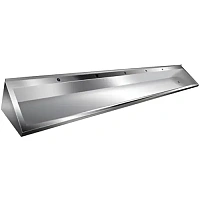 Раковина-желоб коллективная из нержавеющей стали Moeff MF-19 (2800 мм)