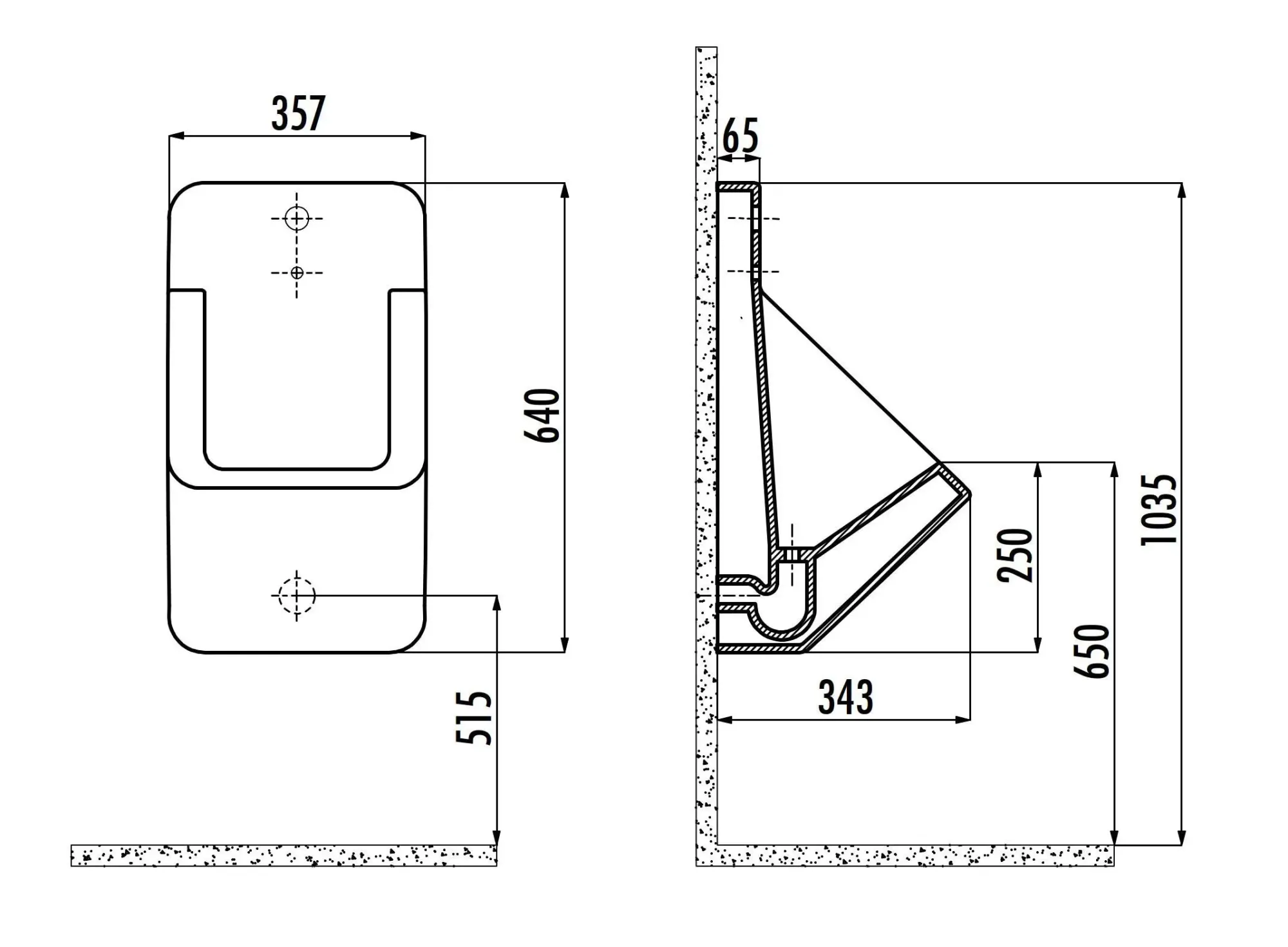 CREAVIT Писсуар сенсорный антрацит TP640.6