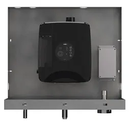 Универсальный встраиваемый блок с сушилкой для рук, смесителем и дозатором для мыла Nofer 12053.CTS