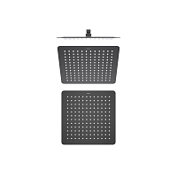 Квадратный верхний душ  300*300*2 мм AQUATEK, матовый черный AQ2074MB