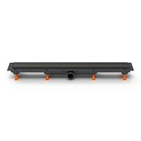 Душевой лоток PAINI CH850KC Klasik 850 мм D40, черный матовый