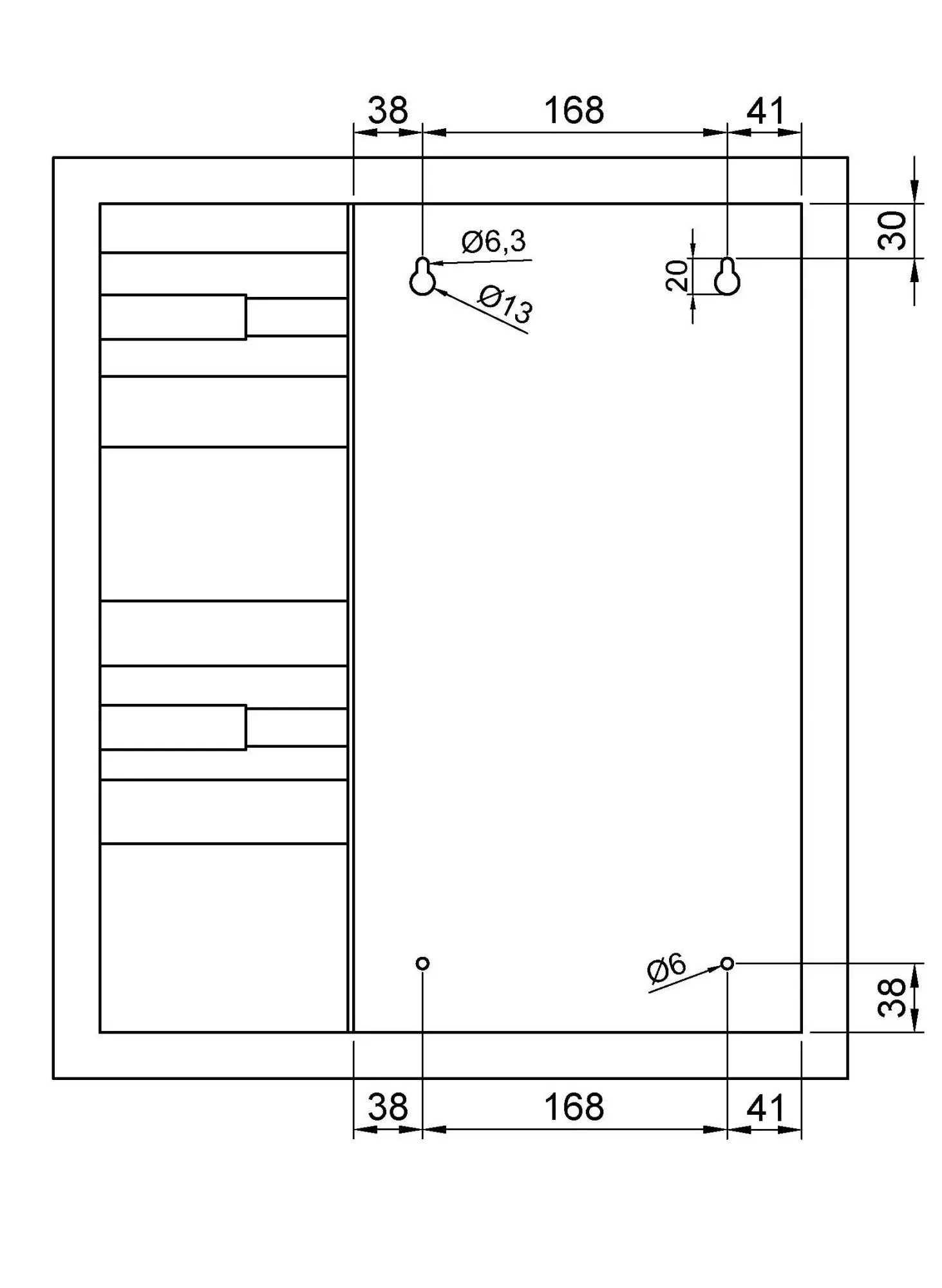 Встраиваемый шкаф с двумя держателями для туалетной бумаги и баком для мусора Nofer 12035.S