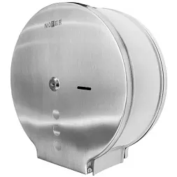 Диспенсер для туалетной бумаги круглый из нержавеющей стали матовый Nofer 05006.S