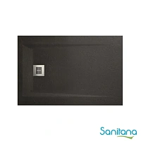 Поддон для душа Sanitana ROCKS 1000х800 черный