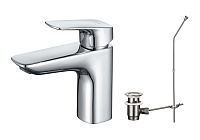 Смеситель для раковины 97 с донным клапаном AQUATEK AQ1011CR ВЕГА