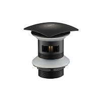 Сливной набор для раковины AQUATEK, матовый черный AQ6004MB